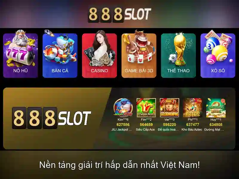 888slot - Trải nghiệm đánh bạc trực tuyến hàng đầu